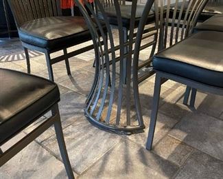 SHAVER HOWARD Steel Dining Table and Chair Set