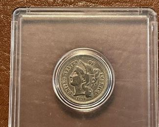1868 3 CENT Nickel