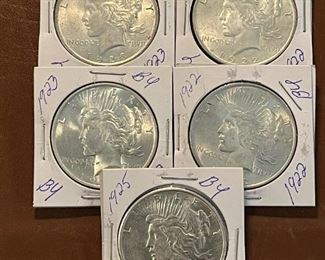 SILVER Peace Dollars