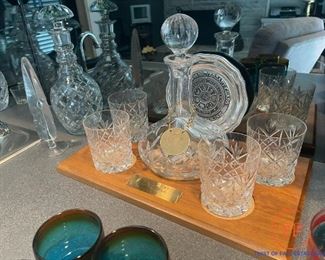 ATLANTIS Crystal Decanter and Old-Fashioned Glasses Set