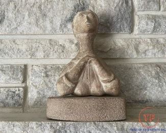 Hand Carved Stone Figural Sculpture