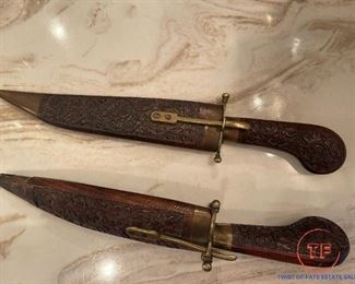 Vintage India Carving Set