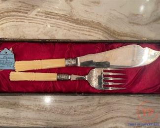 Late 1800's Fish Serving Set