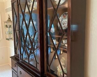 Antique Baker Furniture Display Cabinet