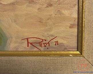 Original Oil on Panel by G RUST