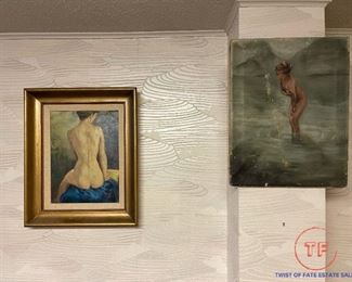 Original Nudes Oil on Canvas