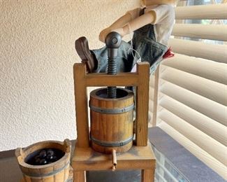 Zim's Heirloom Collectibles Grape Press Nutcracker