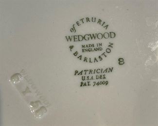 WEDGWOOD of Etruria & Barlaston "Patrician" Pattern English China Set