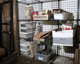 Lot 180
Contents of Shelf and Wood Pieces