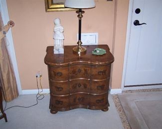 OX-BOW CHEST, LAMP & MISC.
