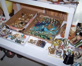 SOME OF THE COSTUME JEWELRY