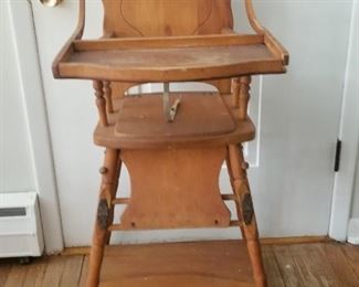 1950's Vi tage Convertible High Chair