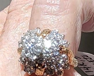 14k 3.5 carat diamond ring