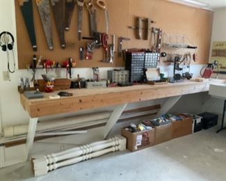 Tools in outbuilding