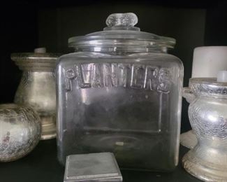PLANTER PEANUT JAR WITH LID