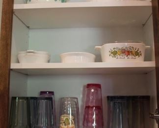 Vintage Corning ware and other ceramics