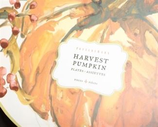 Pottery Barn harvest pumpkin plates