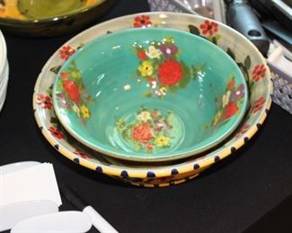 Handpainted and signed bowls