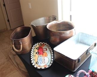 Brass/copper pots