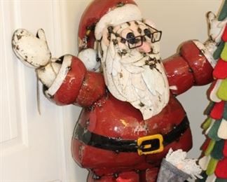 Ceramic light up Santa
