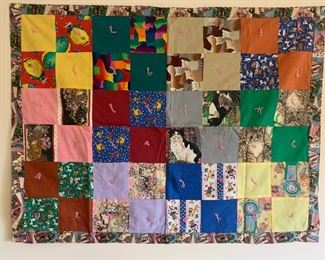 #177 Miniature quilt hanging 40” x 30” $25