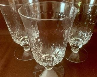 #169 3 water goblets $9