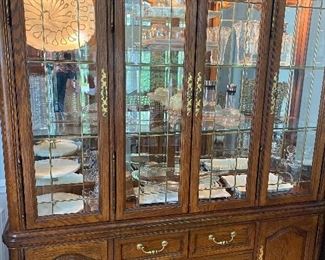 Thomasville lighted china cabinet - 70x17x84 - $100   China cabinet located in Libertyville.      Call or text Joanne at 708-890-4890 to schedule your appointment to view and purchase!