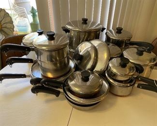 Revere ware pots and pans