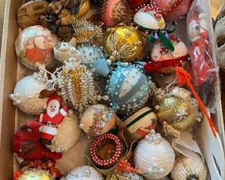Beaded Christmas ornaments