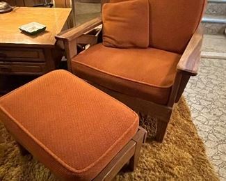 Armchair and ottoman