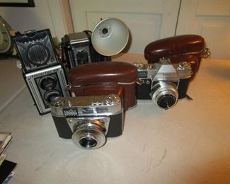 Some of the vintage cameras.