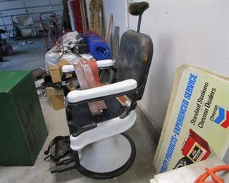 Antique barber chair