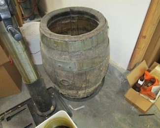Vintage Rainier beer barrel (prior to it being Rainier beer)