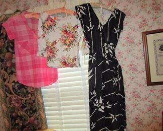 Vintage ladies clothing...super cool OLD label Hawaiian dress