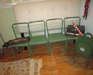 Mid Century metal chairs