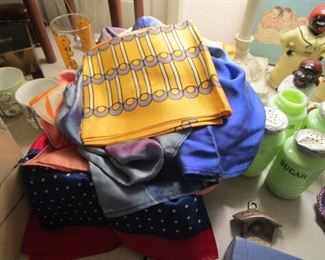 Tons of silk scarves including mid century, Vera and more