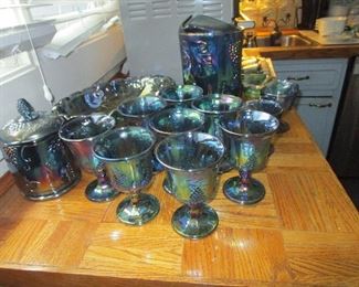 Vintage carnival glass