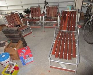 Vintage Mid Century outdoor chairs