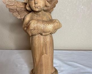 Wood Carved Angel Statue