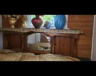 King bed and  headboard 