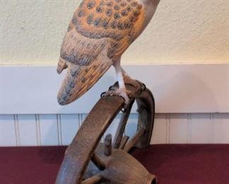 Barn Owl Carving Hummingbird Studio