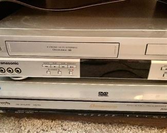 Panasonic VHS player\Panasonic DVD CD player