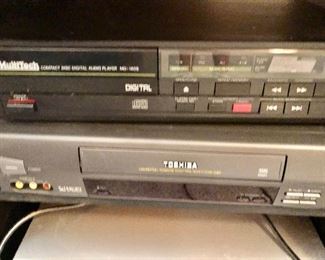 Compact Disc Player — Toshiba VHS Player