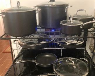 Large assortment of cookware