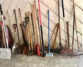 Garden tools and supplies