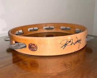 Kenny Rogers signed tambourine