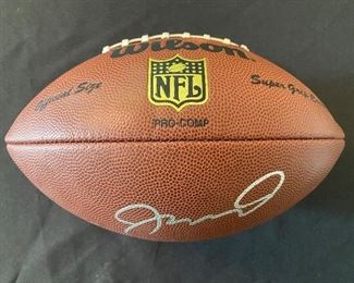 Joe Montana Autographed Football - COA