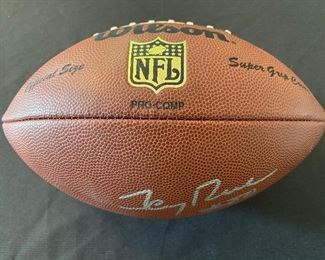 Jerry Autographed Football - COA
