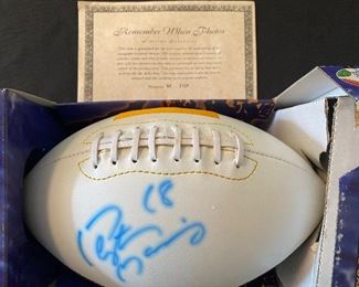 Peyton Manning Autographed Football