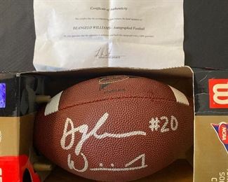 Deangelo Williams Autographed Football